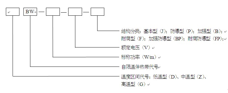 高溫電伴熱帶型號